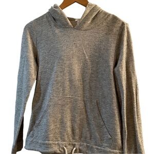 J. Crew Hoodie Sweatshirt Top Heathered Grey W/ pocket Size XS Comfy winter EUC